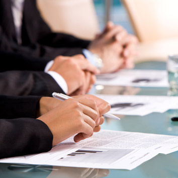 A picture of business stakeholders symbolising the interaction with Oakford Group